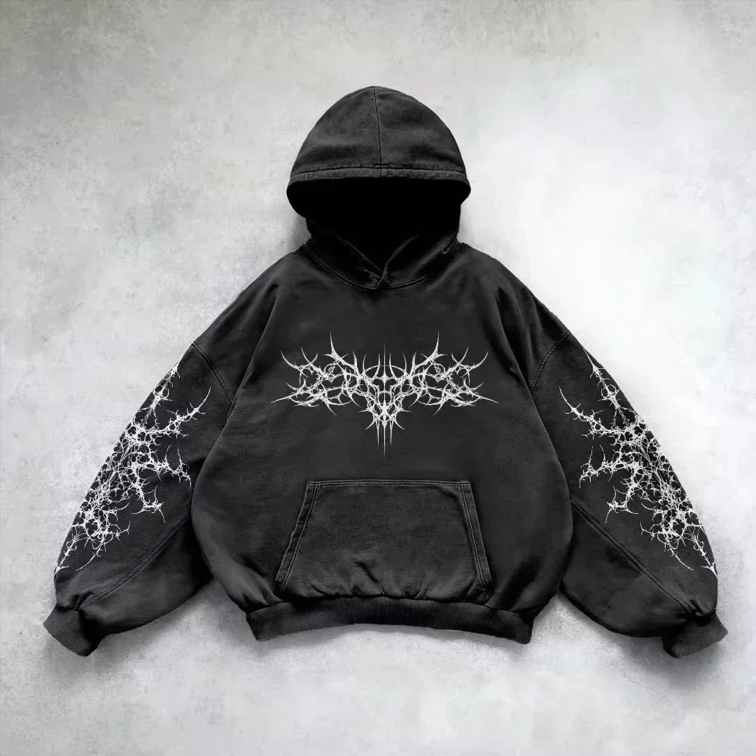 Heritage Y2K Street  – Unisex Oversized Zip-Up Hoodie