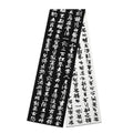 Men Double Sided Chinese Character Jacquard Scarf Poet Li Bai Qiangjinjiu Couple Warm Black White Imitation Rabbit Fleece Scarf