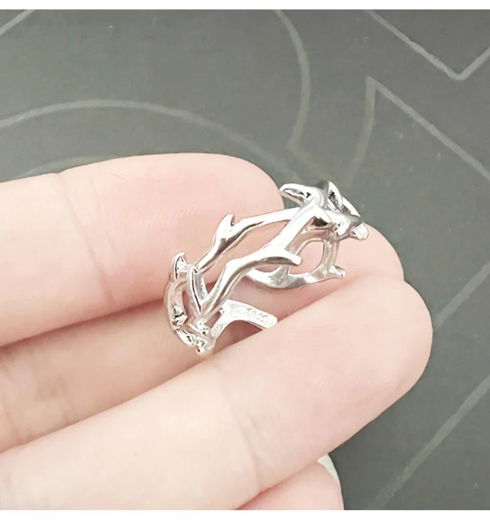 Punk Classic Split Rings Stainless Steel Simple Adjustable Rings for Women Men Couples Jewelry Accessories