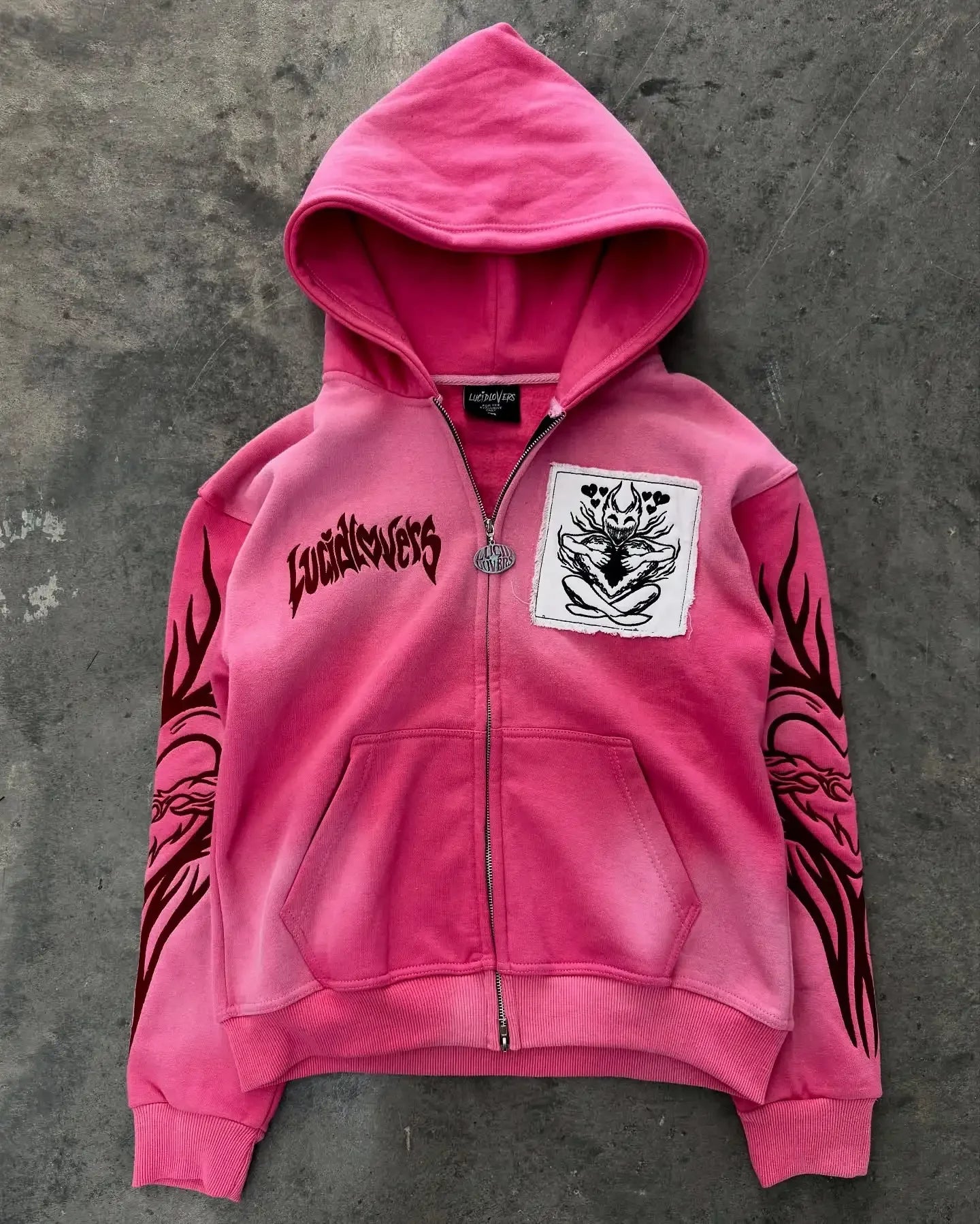 Y2K New Street Fashion Trend Fur Collar Zipper Hoodie Women Harajuku Casual Loose Catching Thick Sweatshirt Unisex Warm Hoodie
