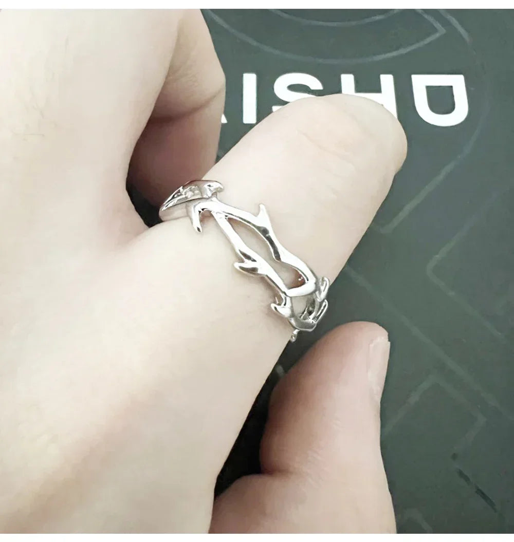 Punk Classic Split Rings Stainless Steel Simple Adjustable Rings for Women Men Couples Jewelry Accessories