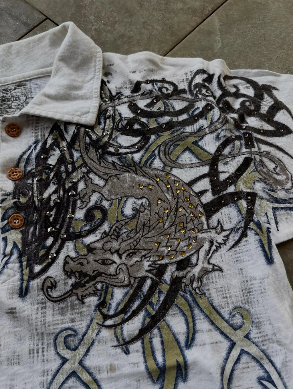 Y2K Gothic White Shirt  New Retro Harajuku Men and Women Skull Holy Writ Letter Printing Tee Fashion Gothic Short Sleeves Tops