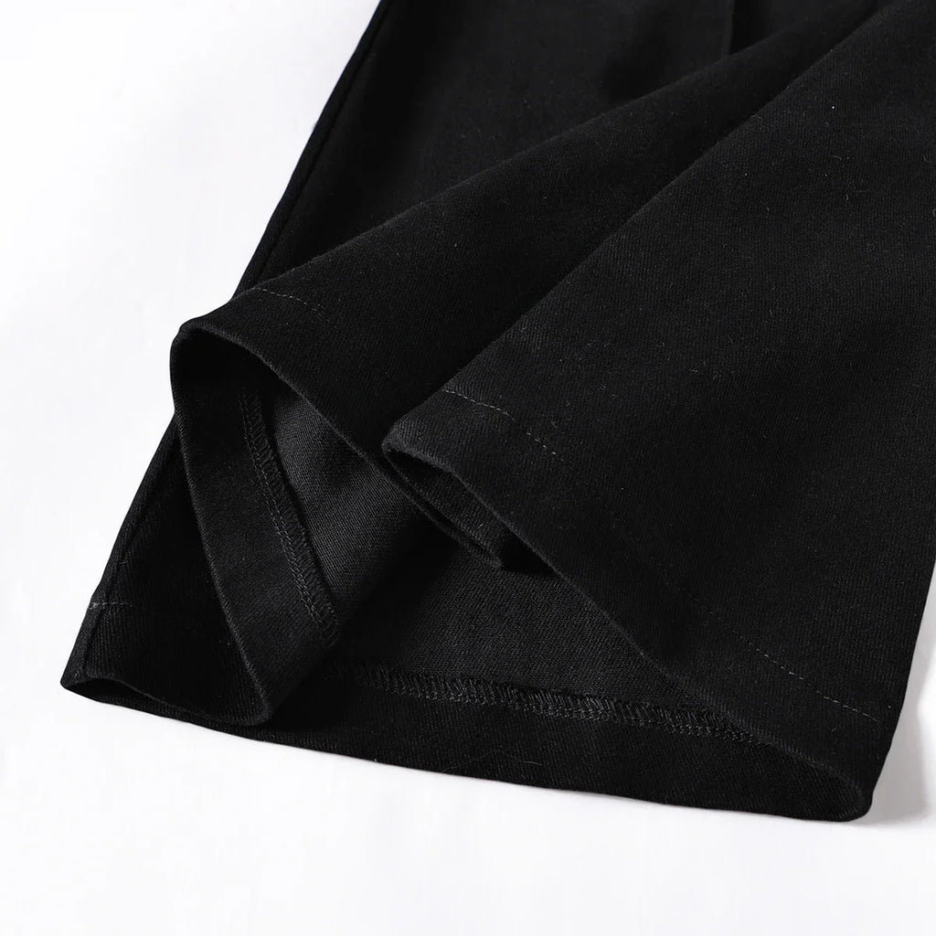 2025 Y2k Retro Emo 2000s Women's Black Flare Pants Streetwear Fashion Trousers Harajuku Wide Yoga Pants 90s Aesthetic Clothes