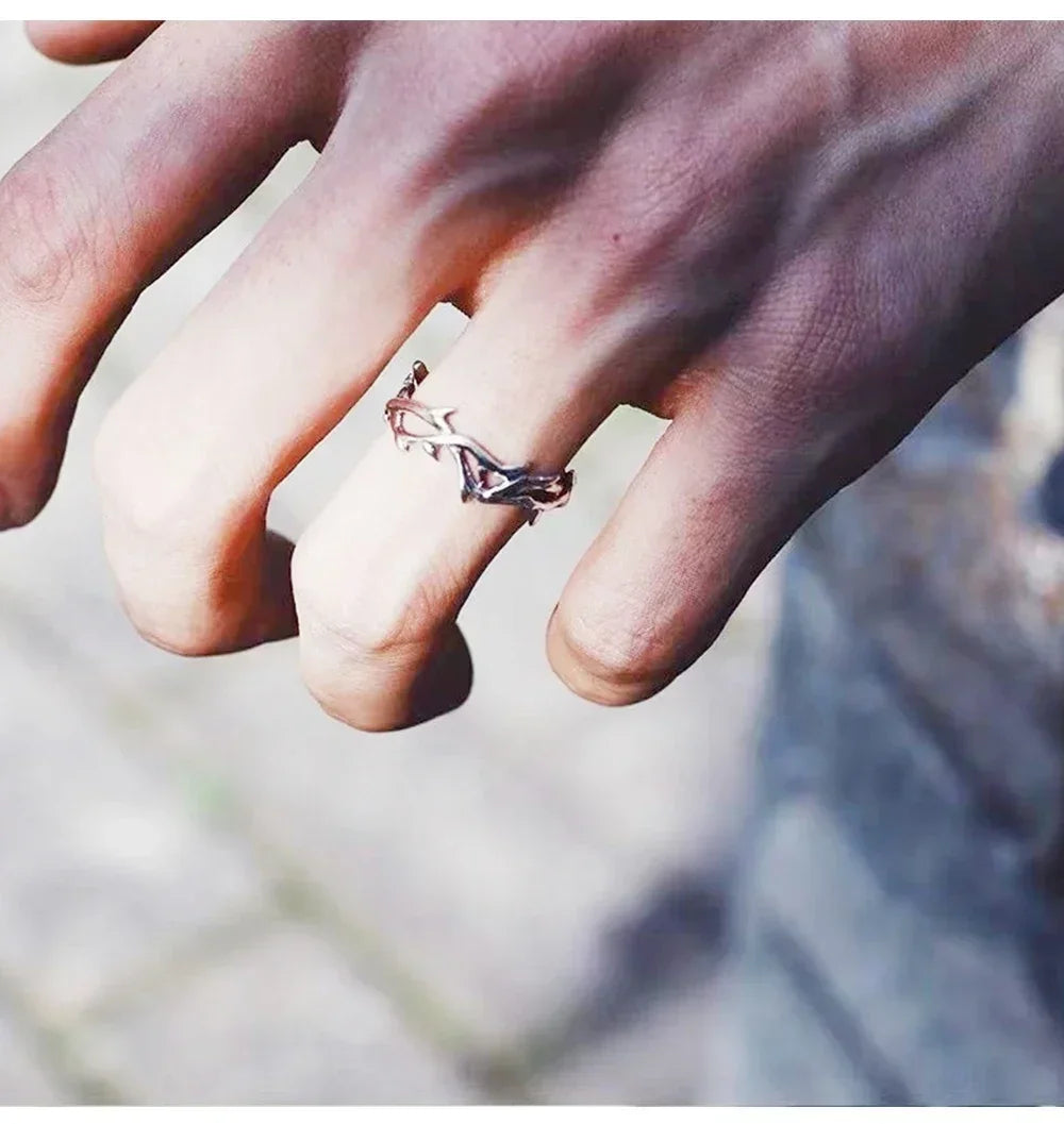 Punk Classic Split Rings Stainless Steel Simple Adjustable Rings for Women Men Couples Jewelry Accessories